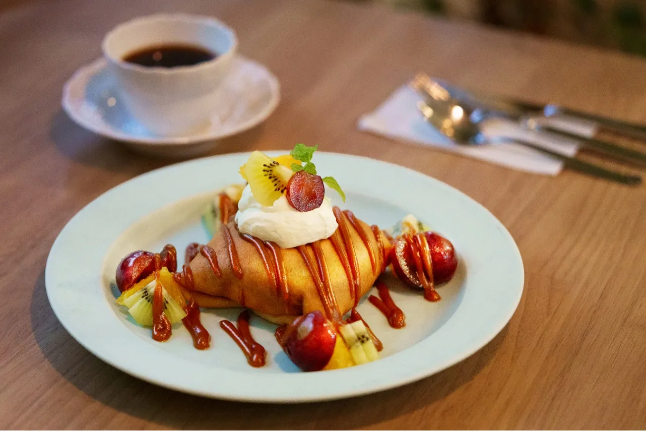 ▲「クレーププリンアラモード」