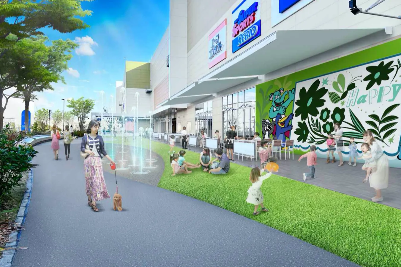 ▲屋外広場「空の広場」CG