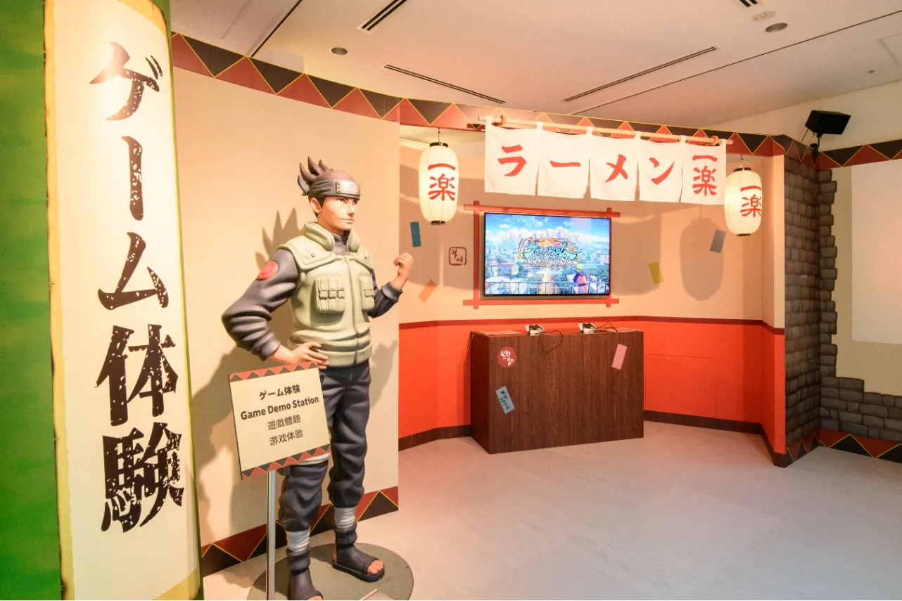 ▲『NARUTO-ナルト-』フィギュア＆ゲーム展示