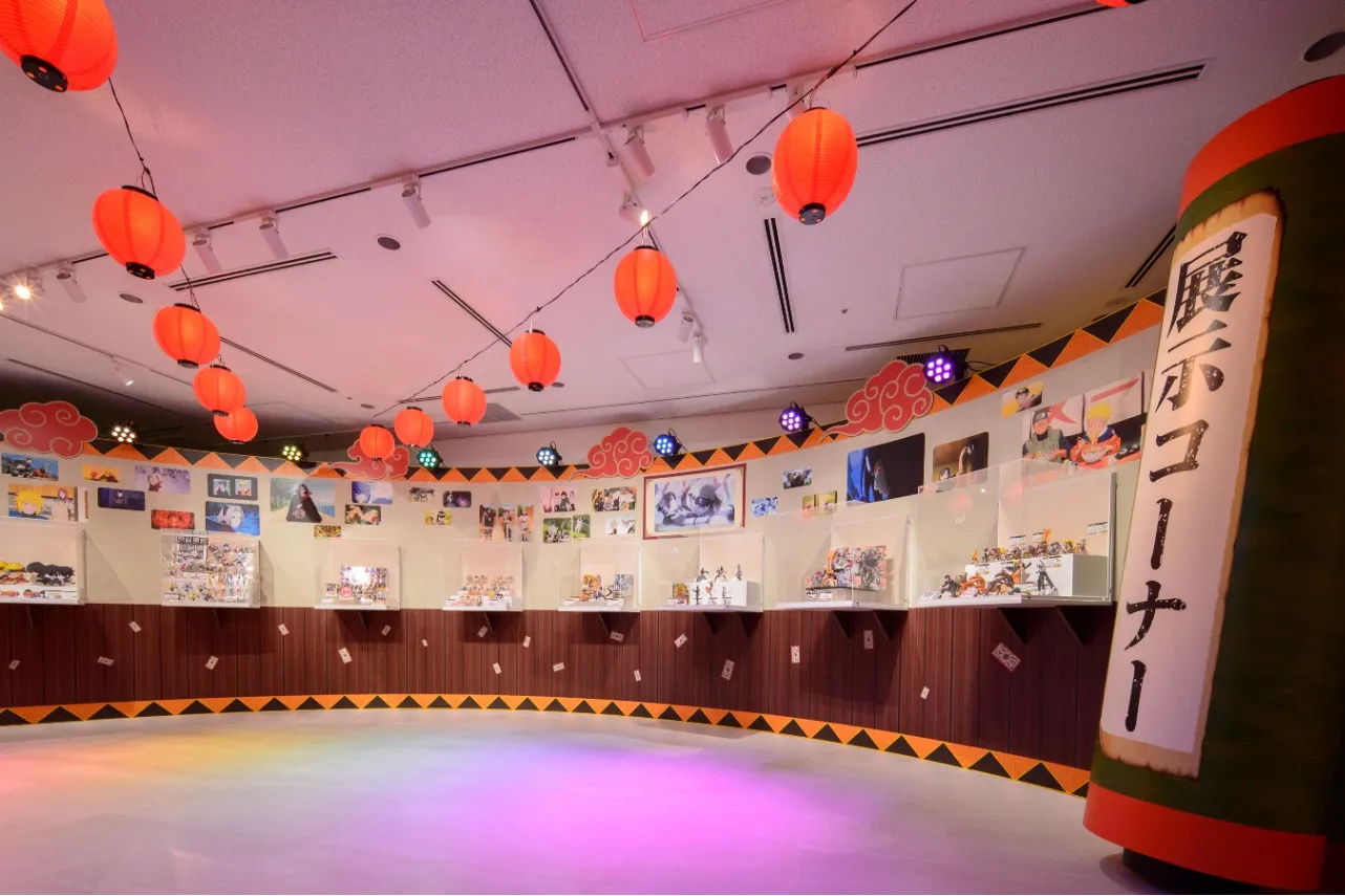 ▲『NARUTO-ナルト-』フィギュア＆ゲーム展示