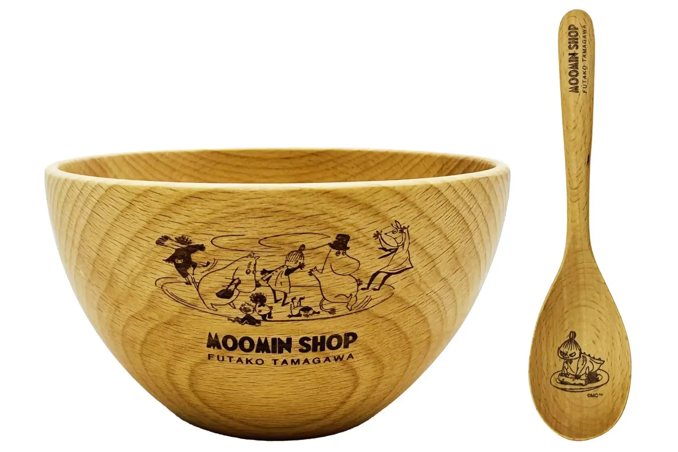 ▲二子玉川店限定「オリジナルスープボウル＆スプーン」©Moomin Characters™