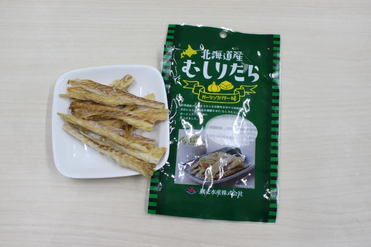 ▲「むしりたら ガーリックバター味」