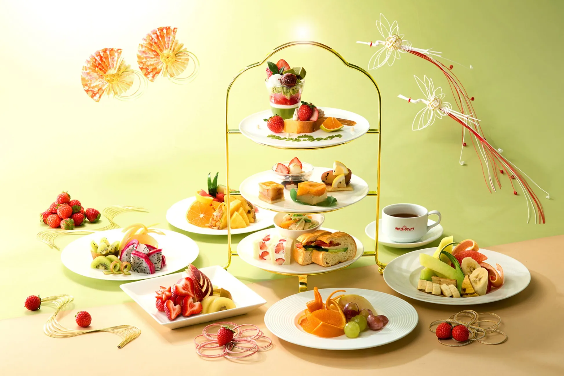【タカノフルーツティアラ】フルーツ食べ放題付きの“和風”アフタヌーンティーセット登場