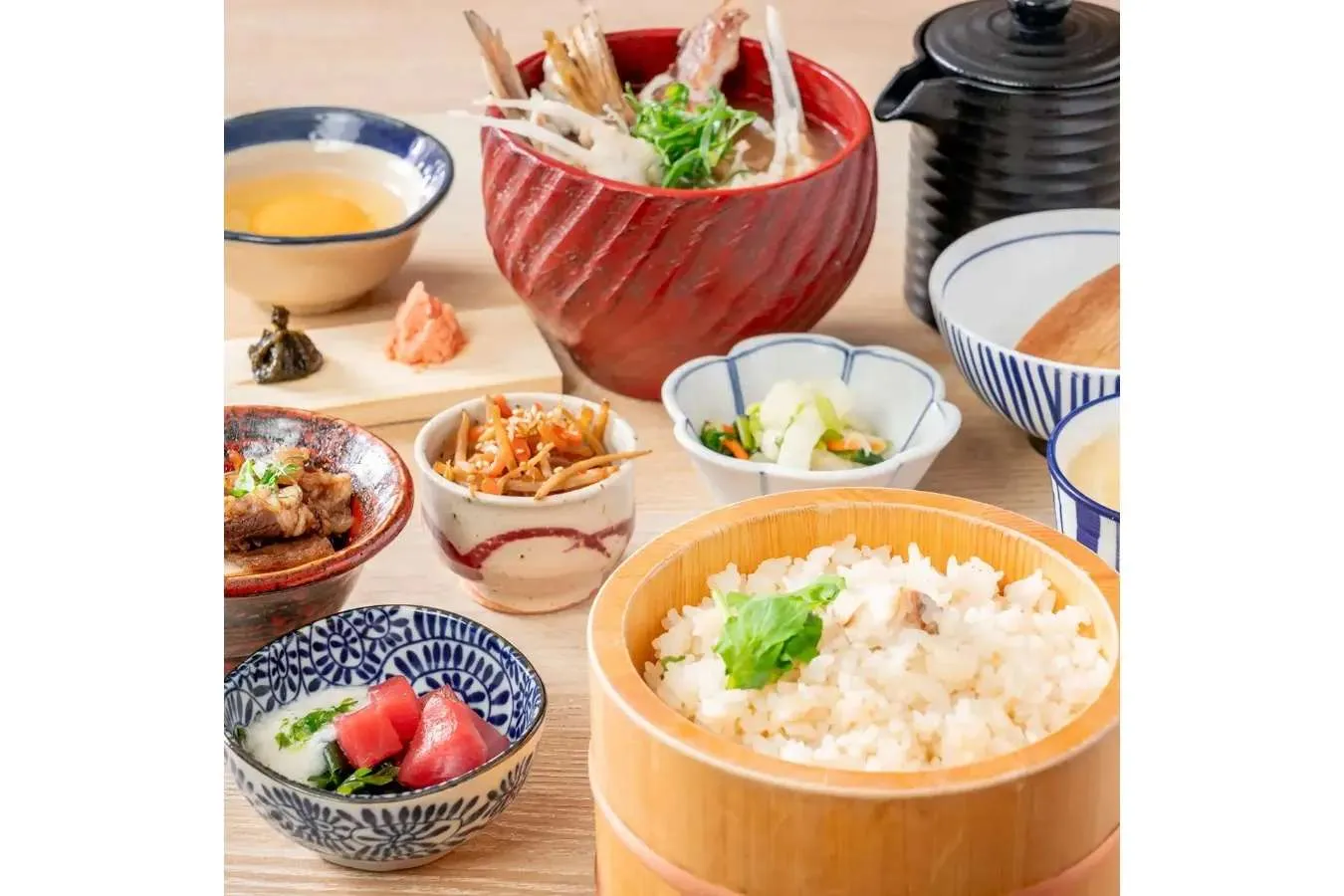 ▲「鯛めしどろぼう膳」（1,100円）