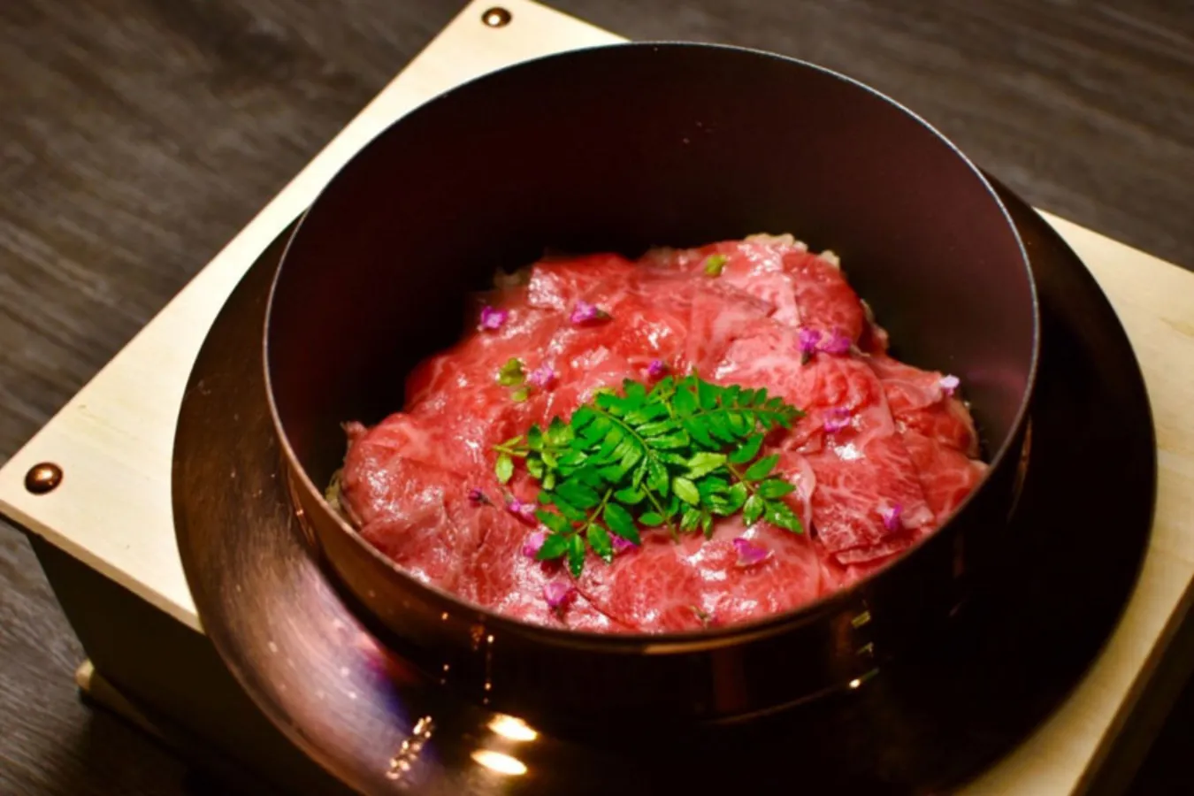 ▲「羽釜　近江牛炊き込みご飯」
