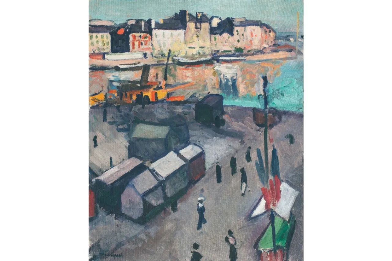 アルベール・マルケ《ル・アーヴル、船渠》1906年、ル・アーヴル、アンドレ・マルロー近代美術館蔵（c）MuMa Le Havre /Charles Maslard