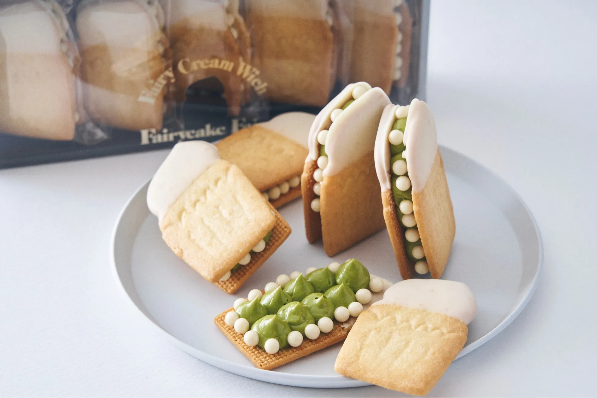 【フェアリーケーキフェア】“抹茶ラテ”イメージの新作生バターサンドが登場！