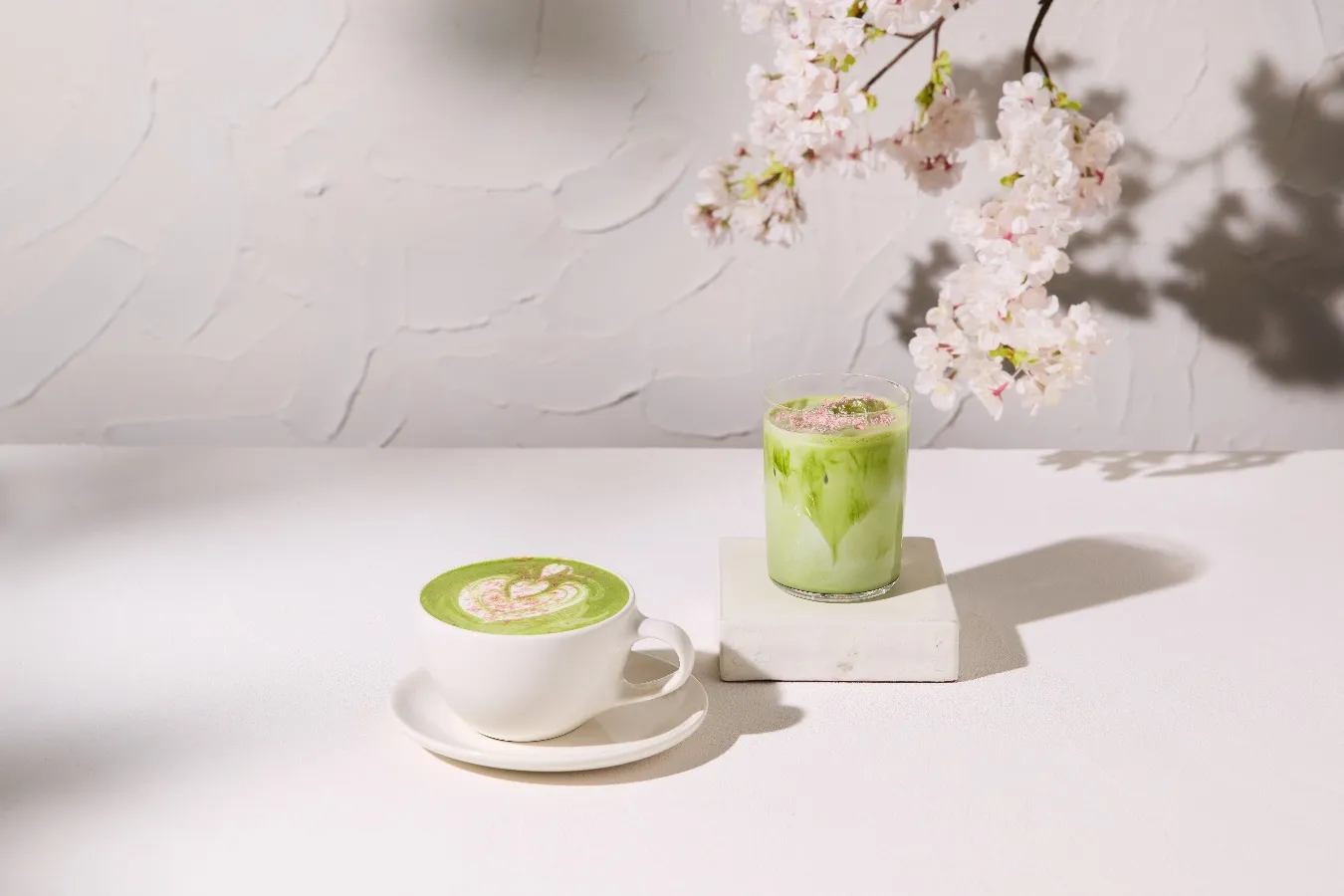 ▲「抹茶チェリーブロッサムラテ」