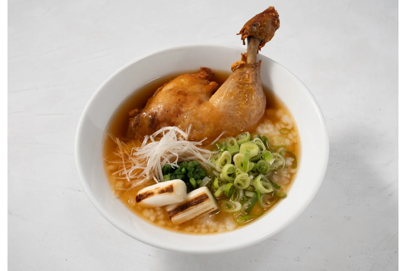 ▲「鶏のおかゆ(醤油)」