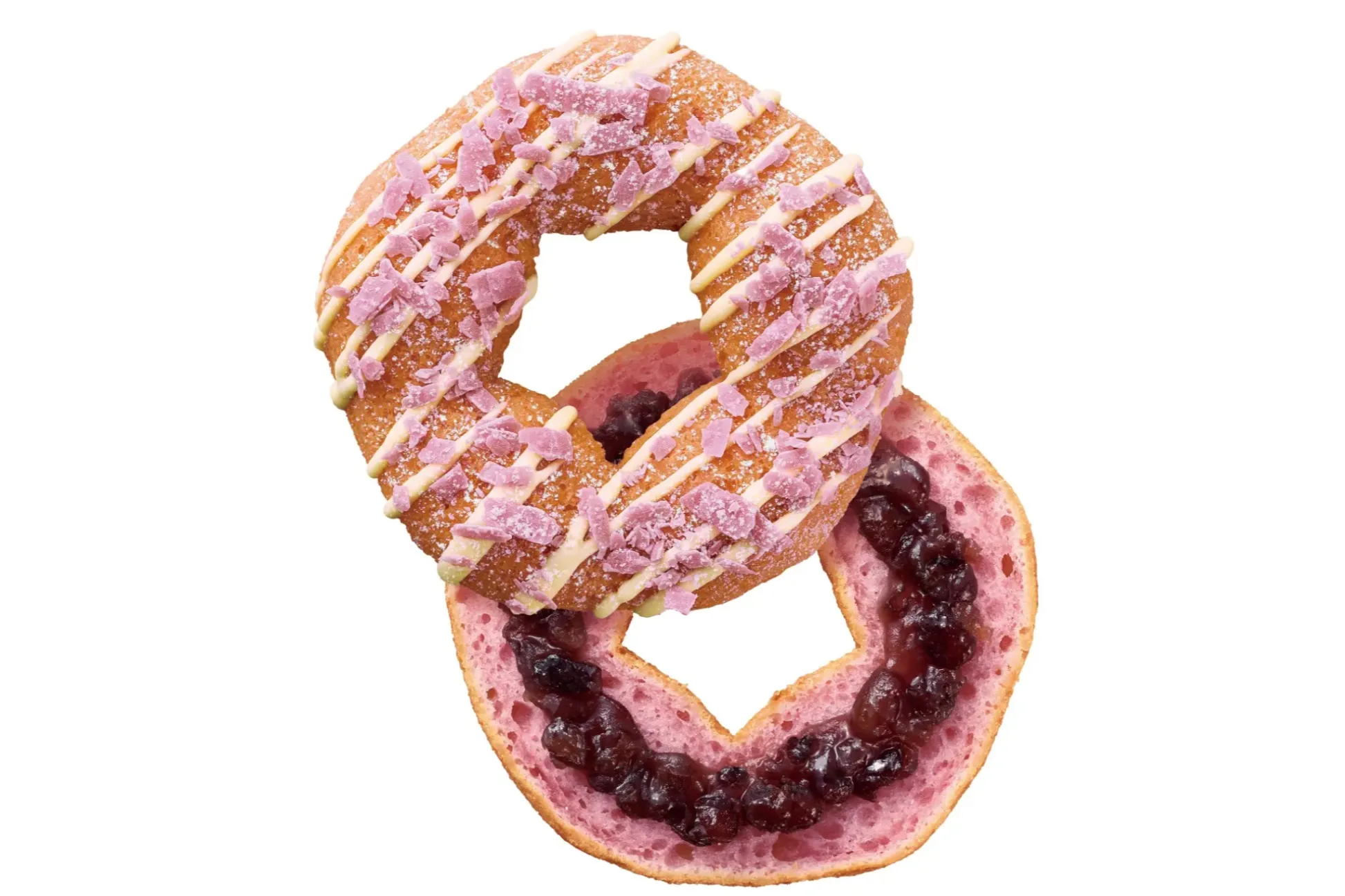【ミスタードーナツ】もちっと食感の桜風味ドーナツ！いちごを組み合わせたメニューも登場