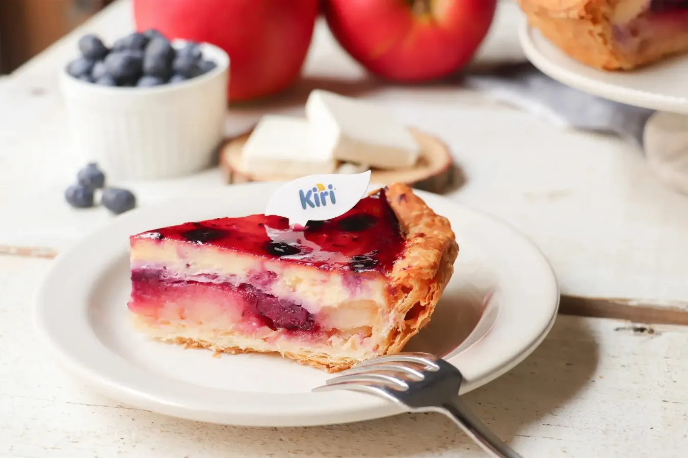 ▲「ブルーベリーチーズケーキ アップルパイ」