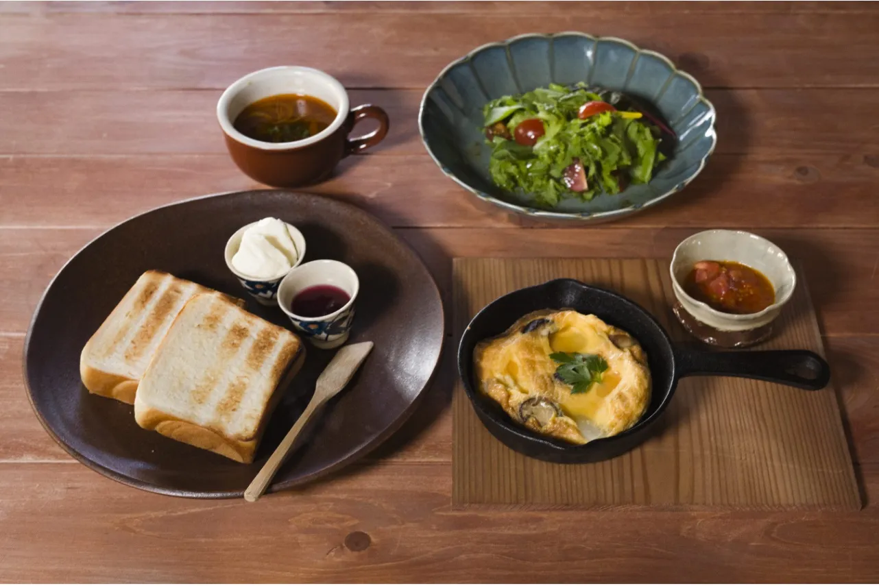 ▲「朝食例 洋定食」
