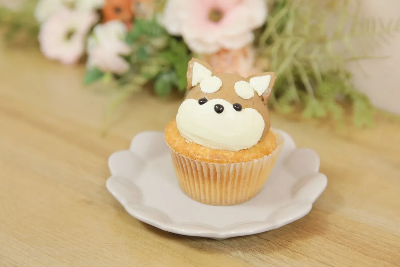 ▲カップケーキ 柴犬