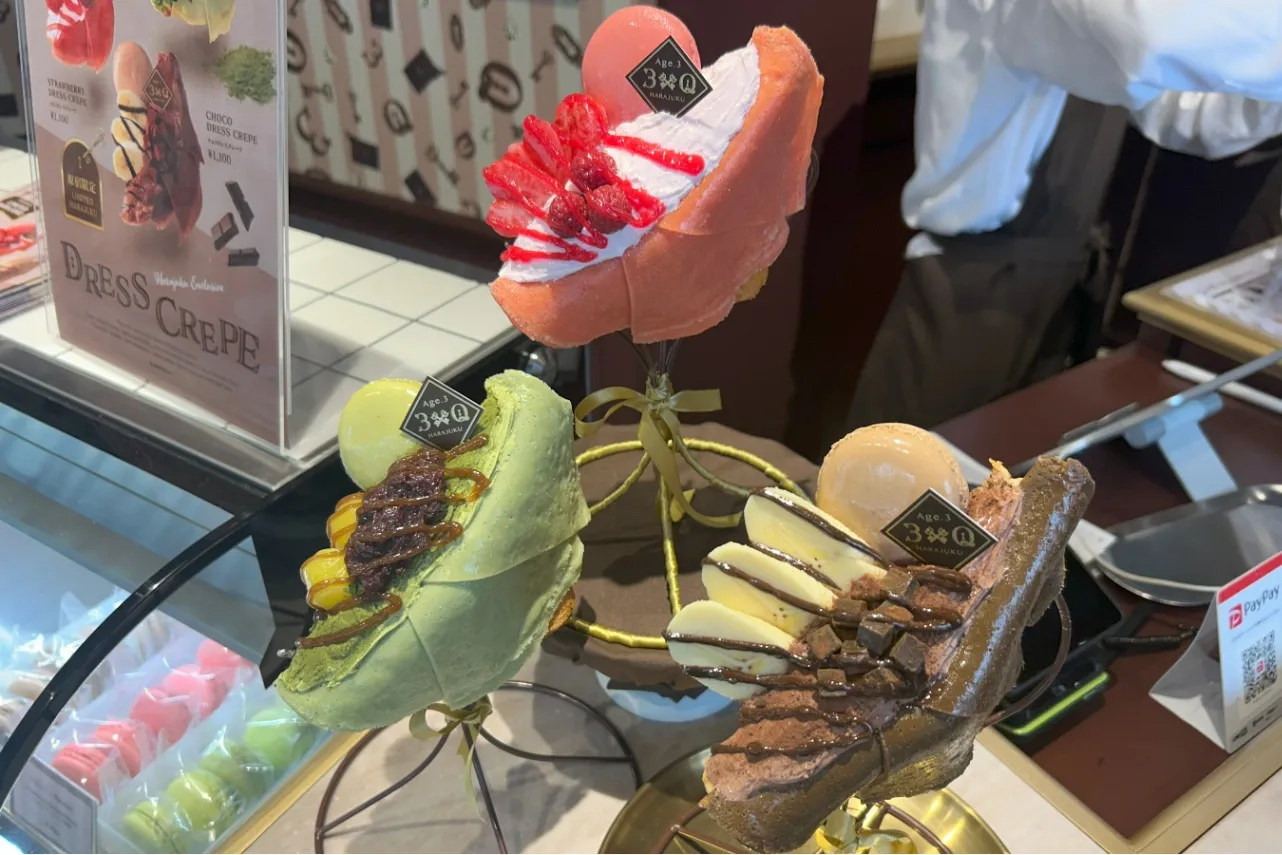 ▲店舗限定フレーバーのサンドウィッチ（撮影：レッツエンジョイ東京編集部）