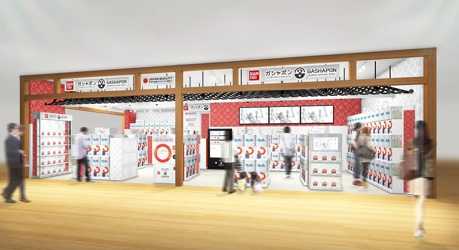 自販機が240面！バンダイ「ガシャポン専門店」東京ソラマチに登場