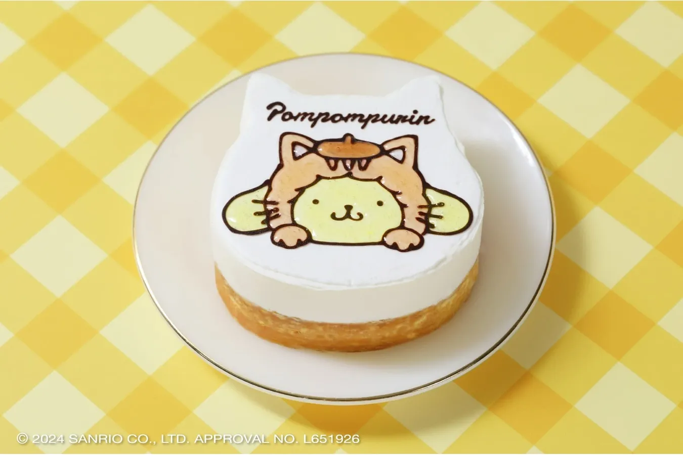 ▲ポムポムプリン © 2024 SANRIO CO., LTD. APPROVAL NO. L651926