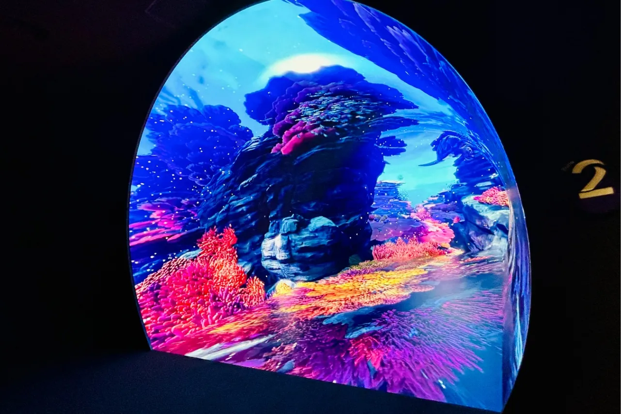 ▲深海をテーマにした「ダイブ・トゥ・ブルー」（撮影：レッツエンジョイ東京編集部）