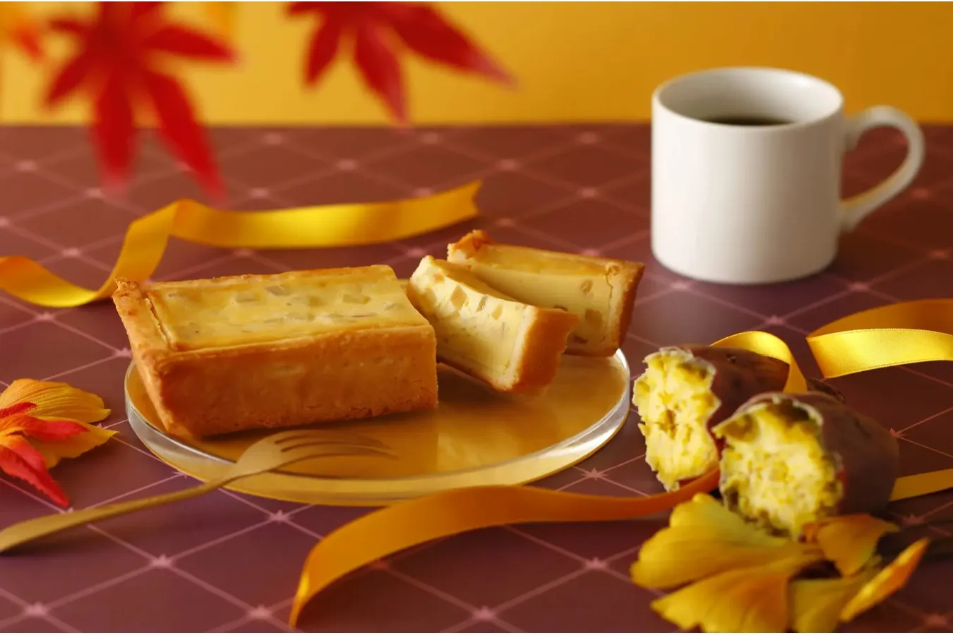 ▲「さつまいも手焼きチーズケーキ」