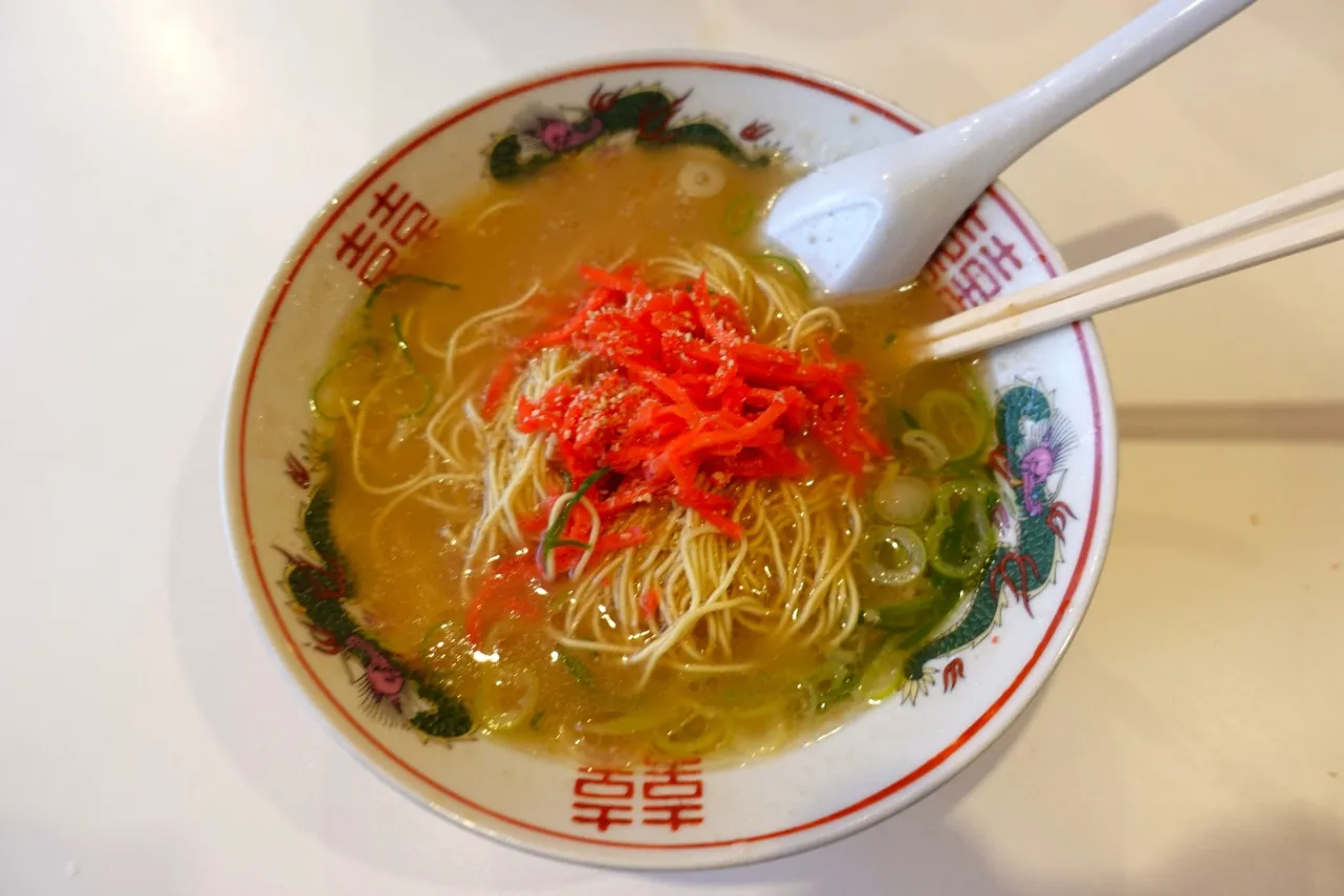 ▲替玉をお願いして、2杯目突入