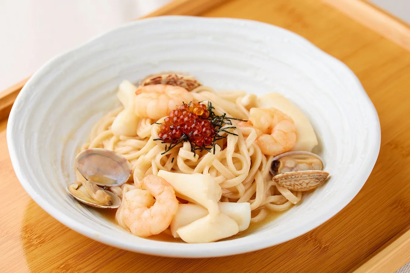 ▲「海の幸の和風パスタ」（1,620円）