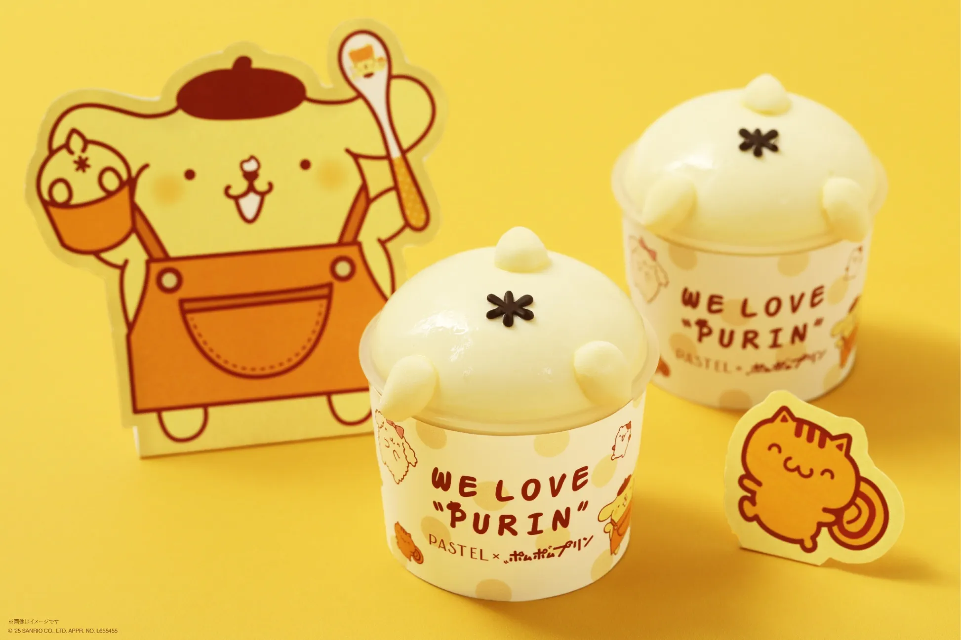 【パステル】ポムポムプリンとのコラボスイーツが登場！“おしり”モチーフのなめらかプリンも