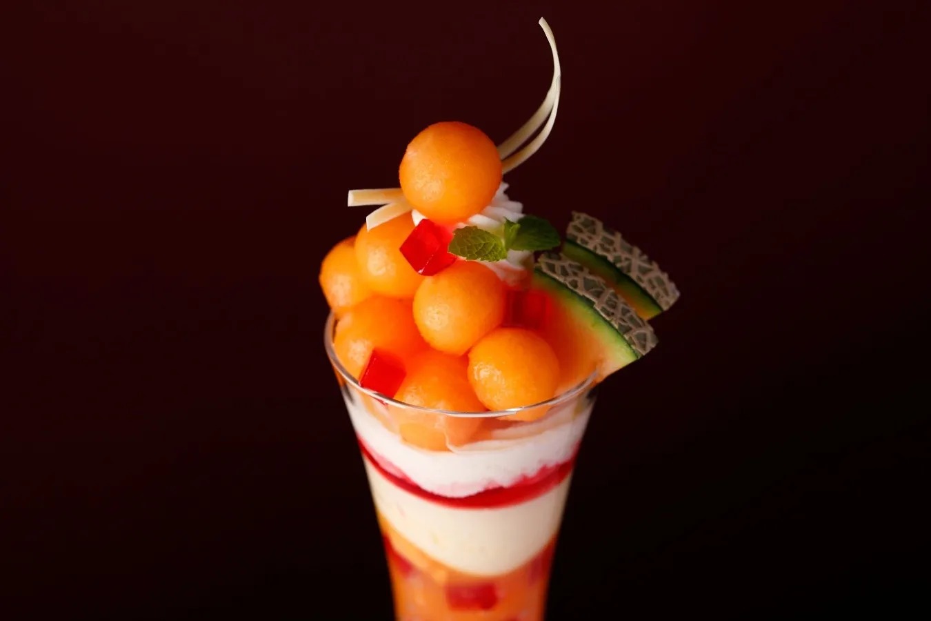 ▲「北海道富良野市産“富良野メロン”のパフェ」