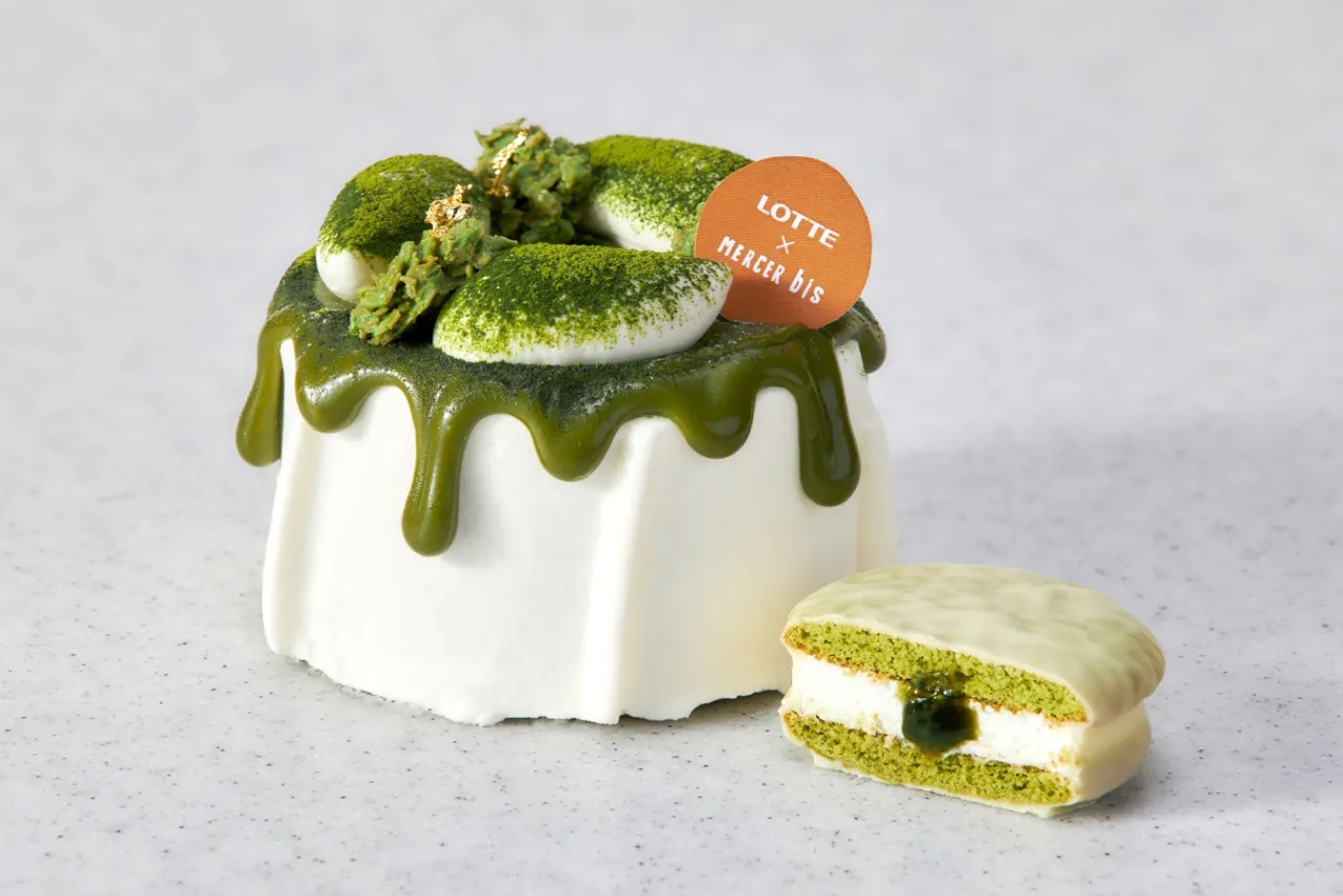 ▲「宇治抹茶シフォンケーキ（コラボチョコパイ付き）」