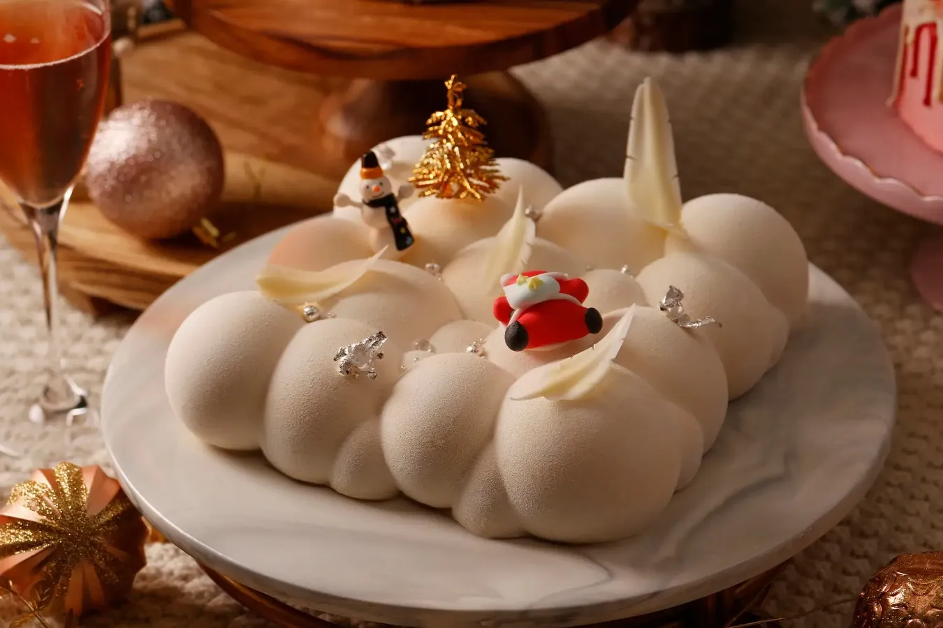 ▲「クリスマスホワイトチョコレートムース」