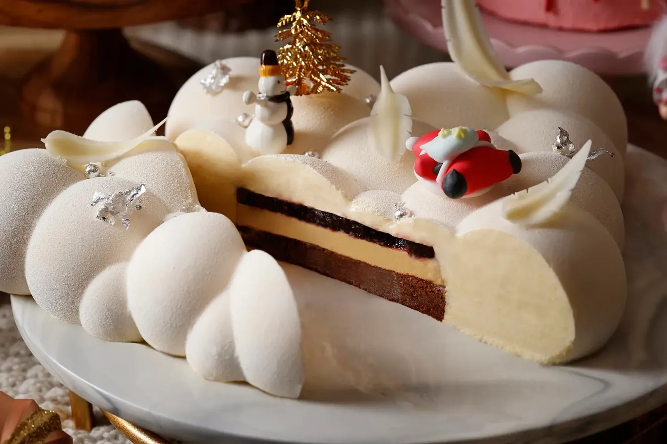 ▲「クリスマスホワイトチョコレートムース」