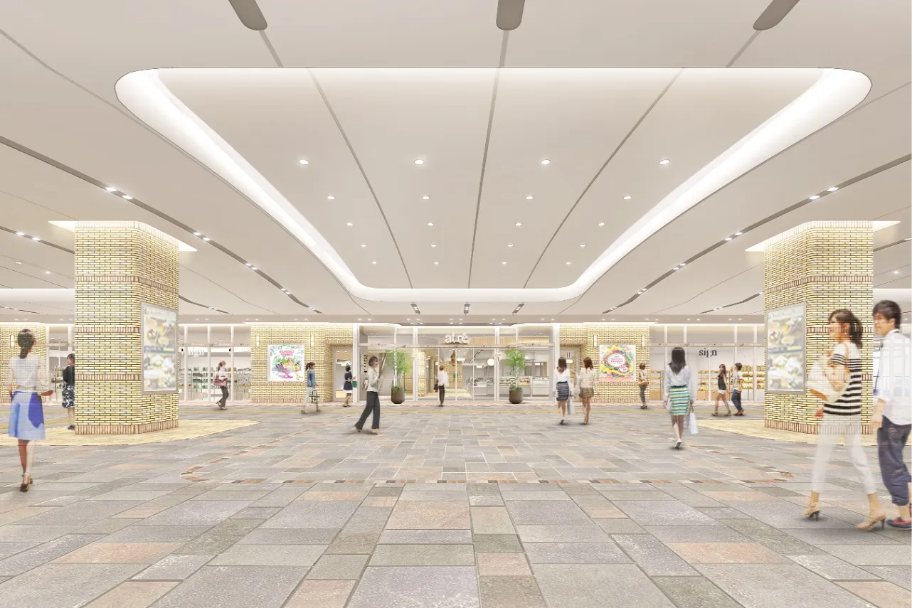 ▲2Fエントランスイメージ(出典：JR東日本)