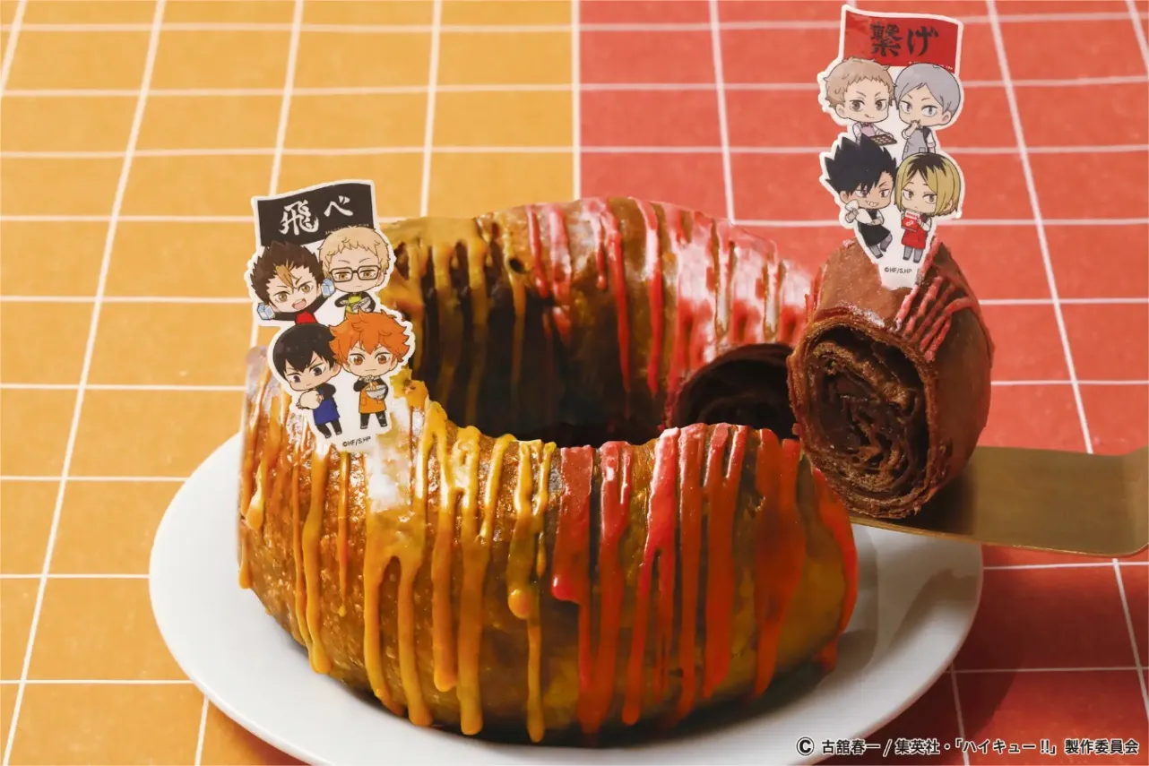 ▲「烏野vs音駒のボールを繋ぐチョコリング」