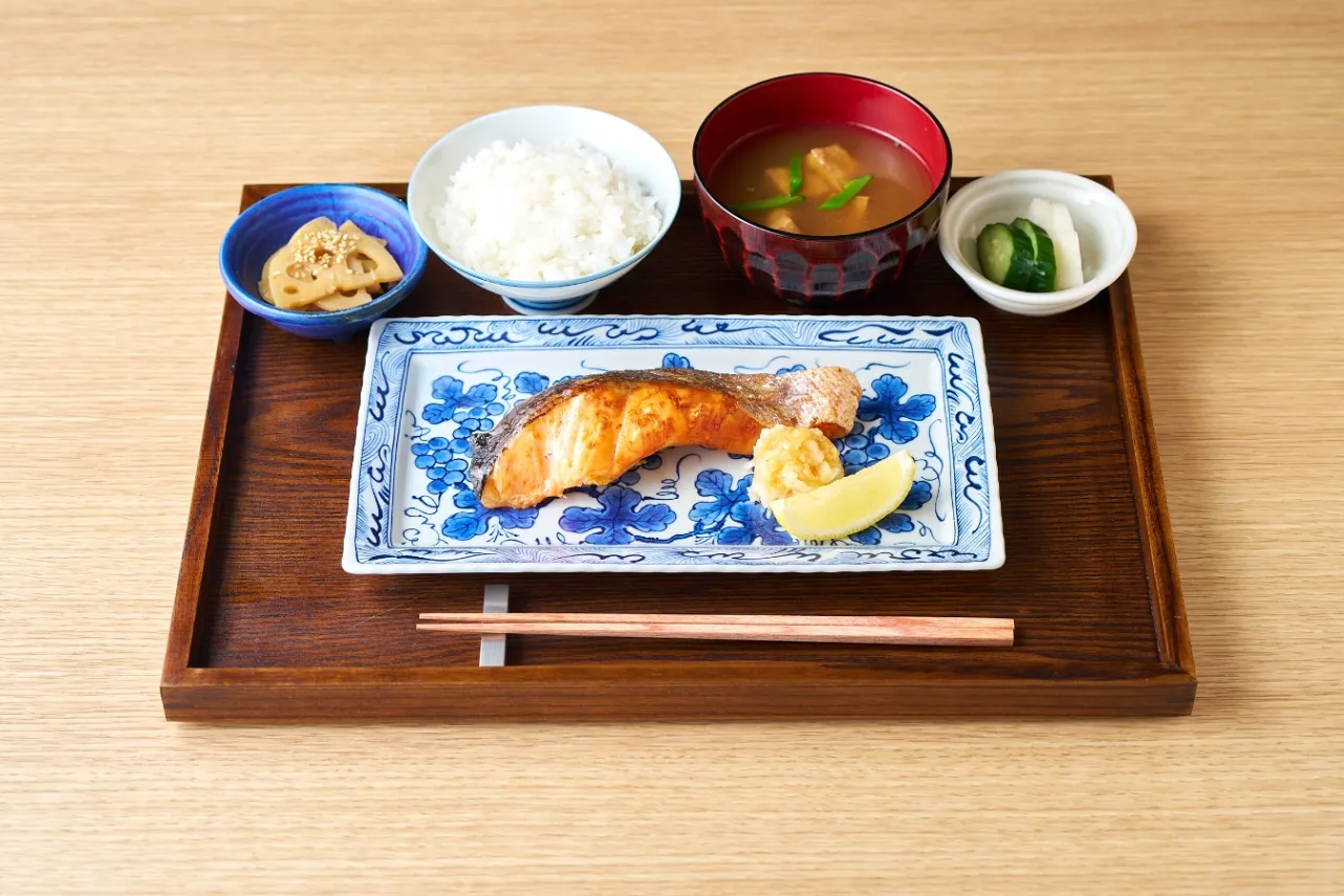 ▲「炭火焼 銀鮭御膳」