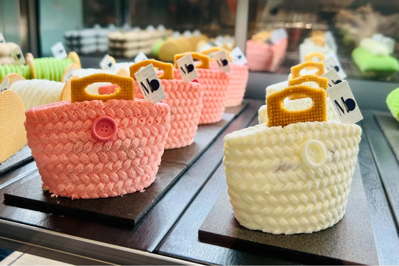 ▲左から「チーズケーキ フレーズ」「チーズケーキ ポワール」（撮影：レッツエンジョイ東京編集部）