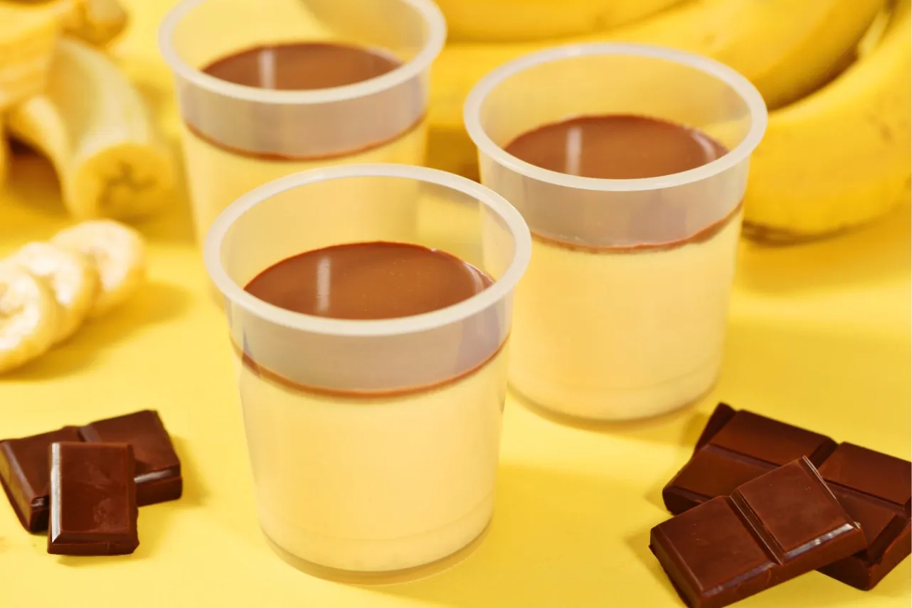 ▲「なめらかチョコバナナプリン」