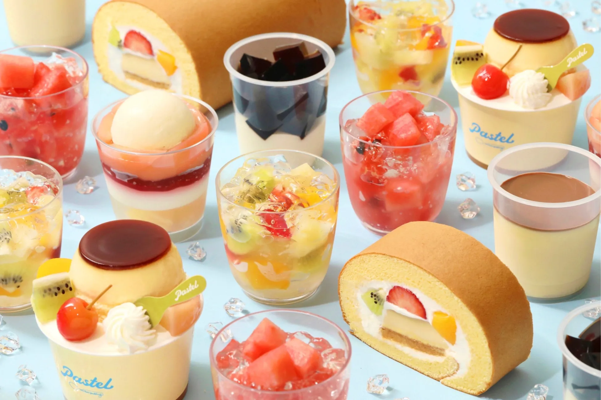 【パステル】 “フルーツパーラー” テーマの夏限定ロールケーキやプリンが登場！
