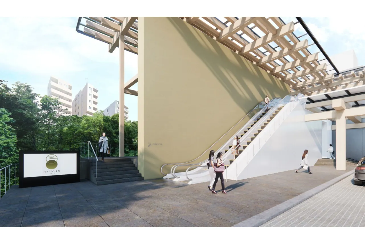 ▲本館ファサード～クラブフロアへダイレクトに繋がる導線※2024年12月時点のイメージパース