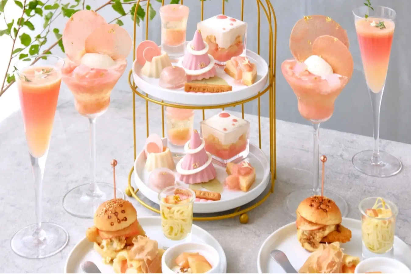 ▲「PEACH PINK ～SHIBUYA Afternoon tea～」