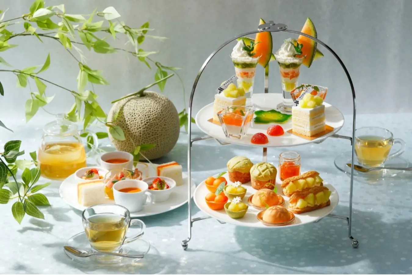 ▲「Melty Melon Afternoon Tea」