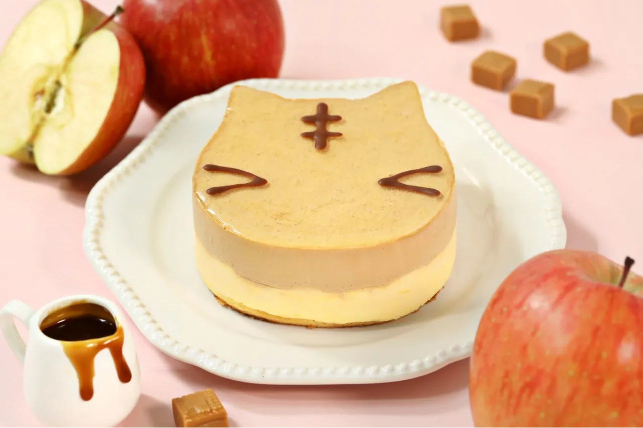 ▲「とらねこチーズケーキ～キャラメルアップル～」