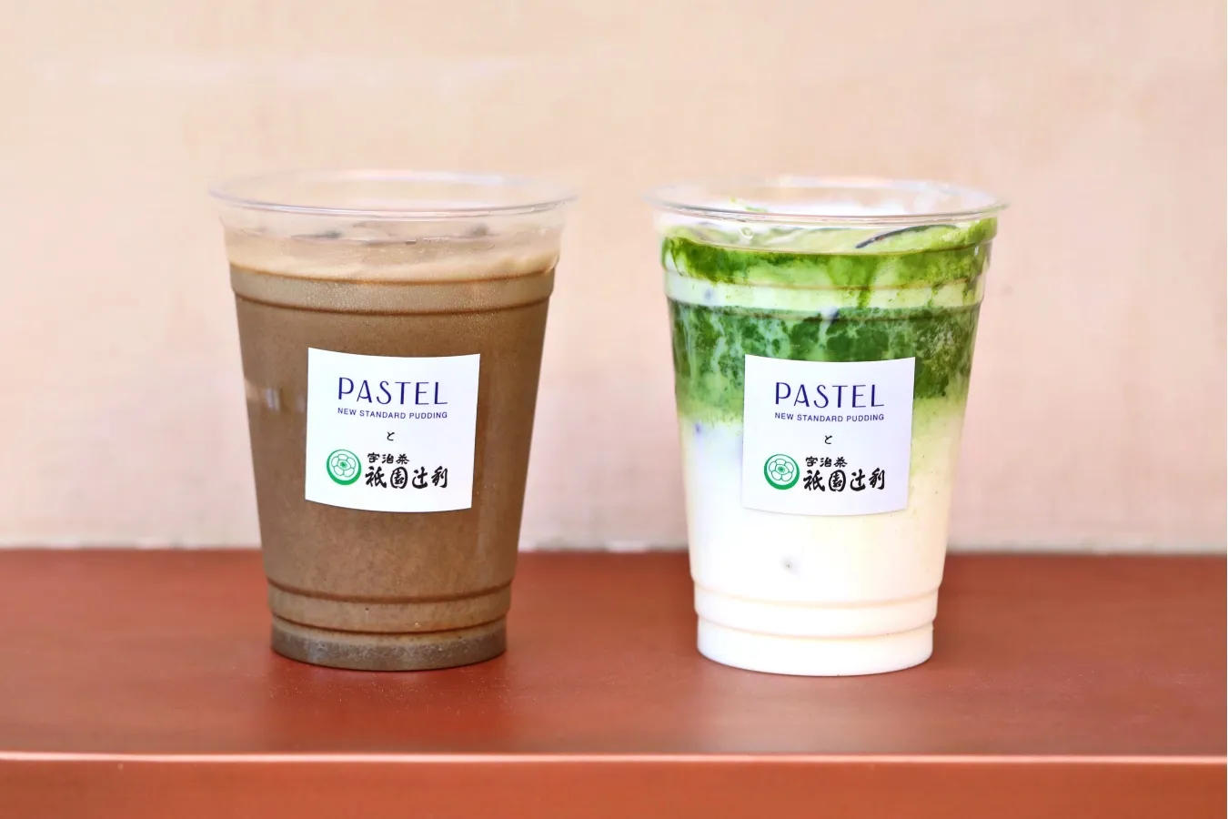 ▲左から)「ほうじ茶ミルク」「抹茶ミルク」