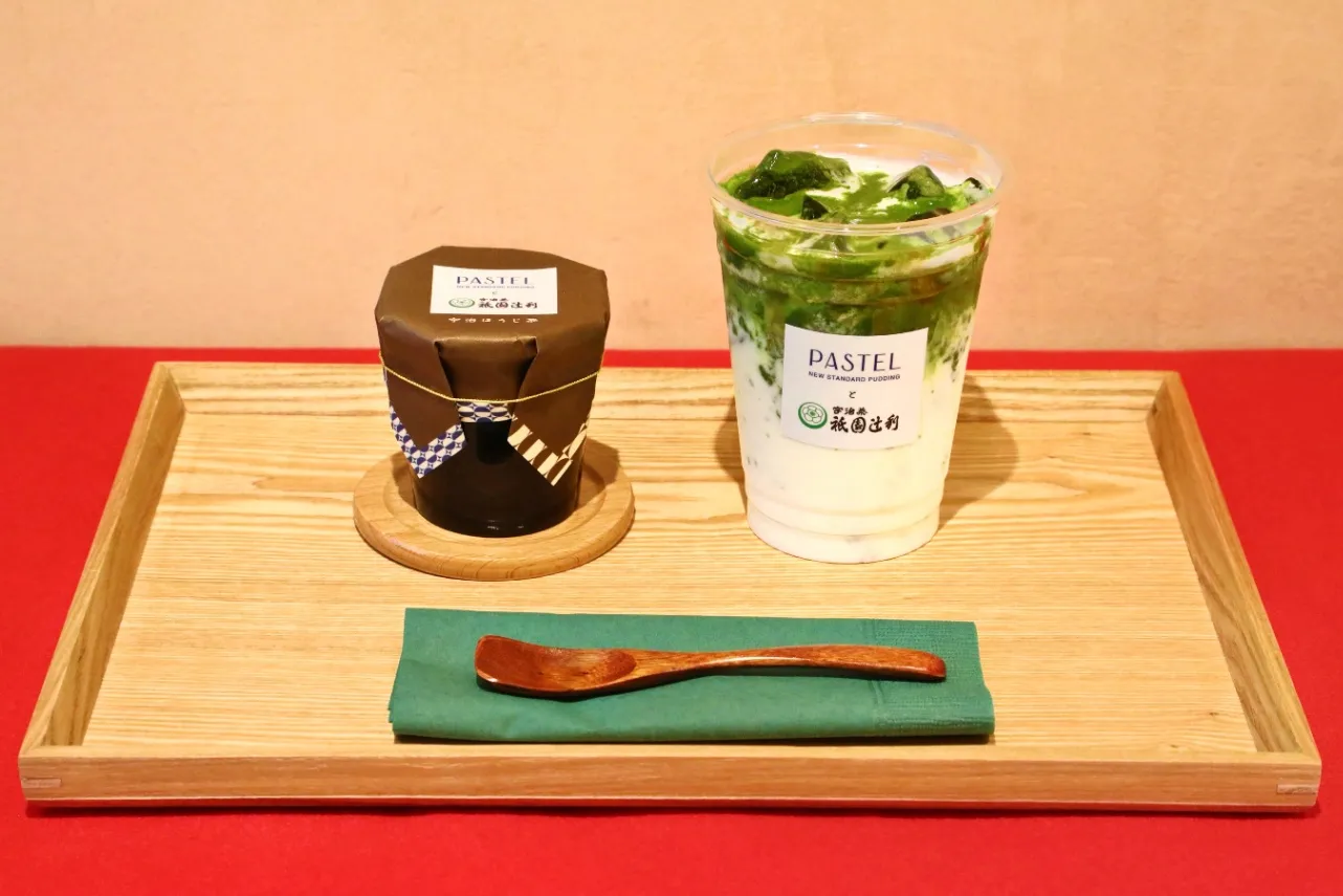 ▲「パステルと祇園辻利セット」