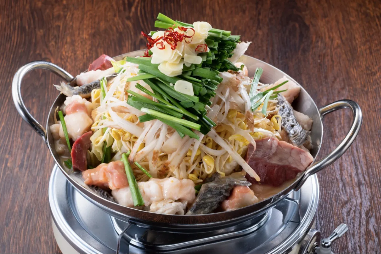 ▲「和牛ホルモン鍋　一人前」（1,390円）