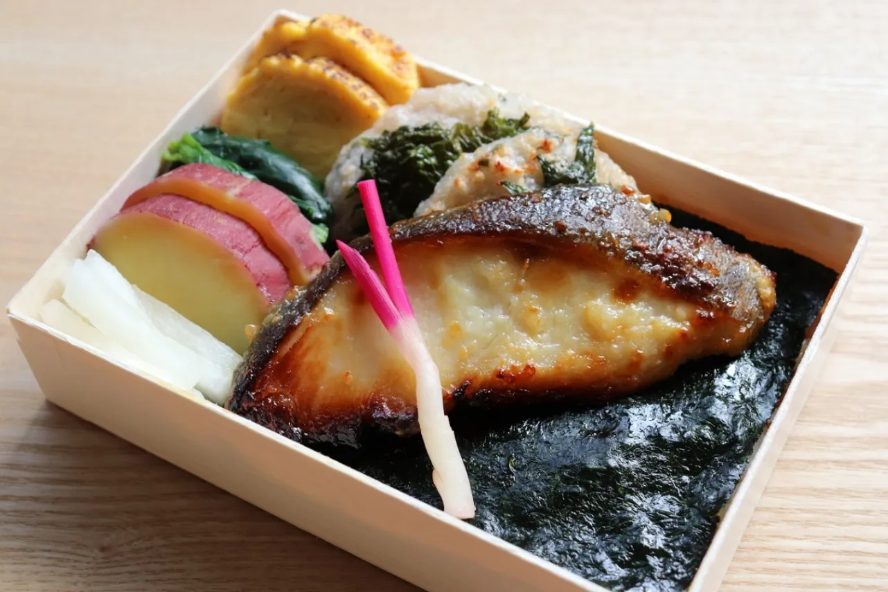 ▲銀鱈西京焼きの海苔弁