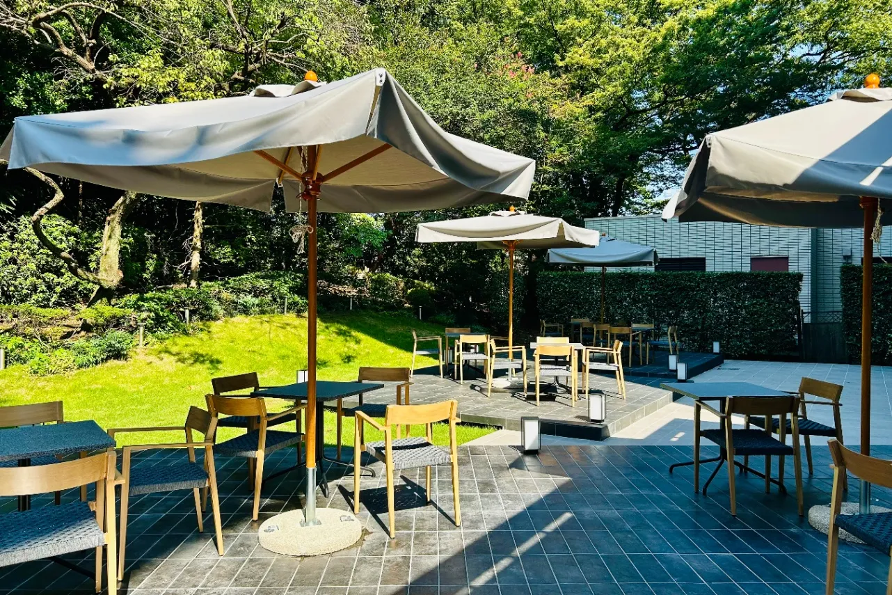 ▲「ガーデンカフェ」イートインスペース（撮影：レッツエンジョイ東京編集部）