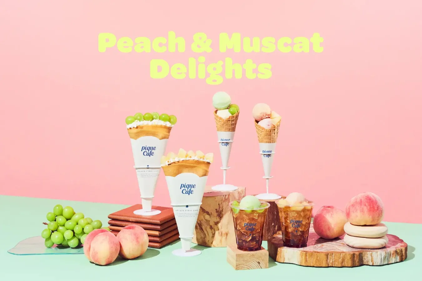 【ジェラート ピケ カフェ】桃＆マスカットが主役！果実の魅力を感じられるスイーツ登場_2854603