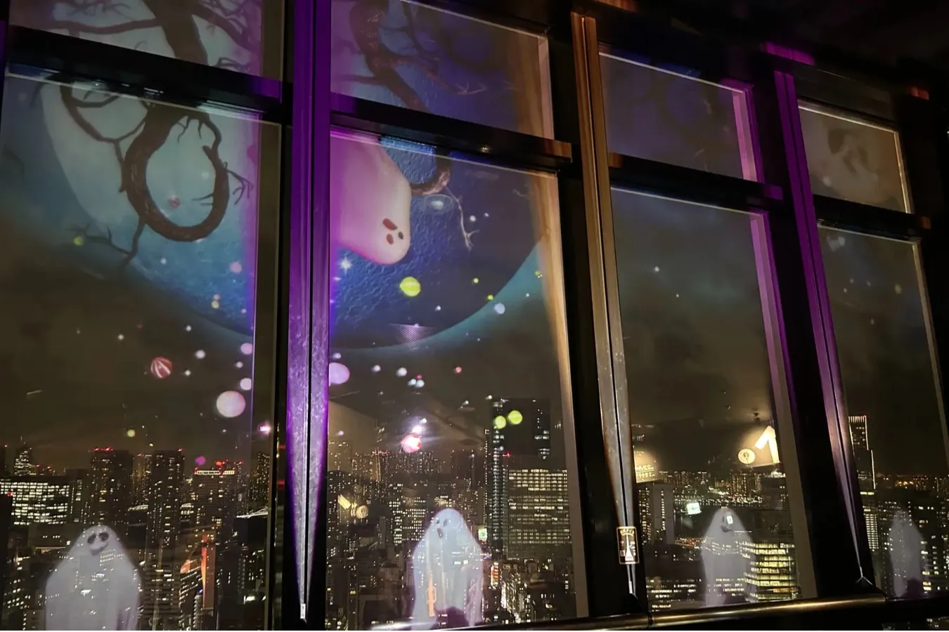 ▲＜TOKYO TOWER CITY LIGHT FANTASIA ～Halloween party 2026～＞プロジェクションマッピング（2026年撮影：レッツエンジョイ東京編集部）