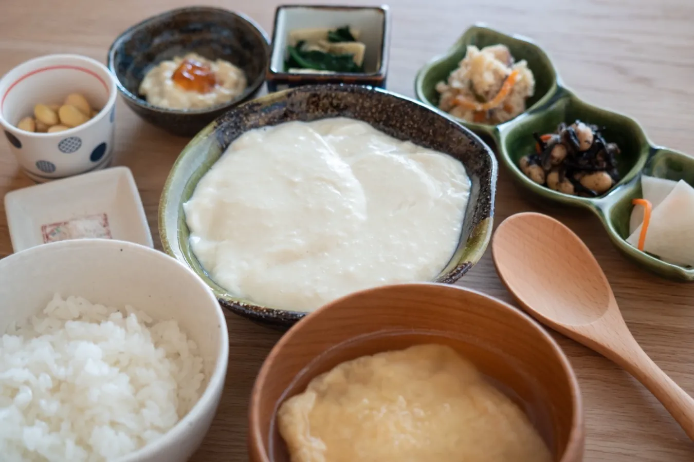 ▲「できたてとうふ御膳〜特別〜」シーズンにより寄せ豆腐に使われる大豆が変わるので、何度でも通いたくなります