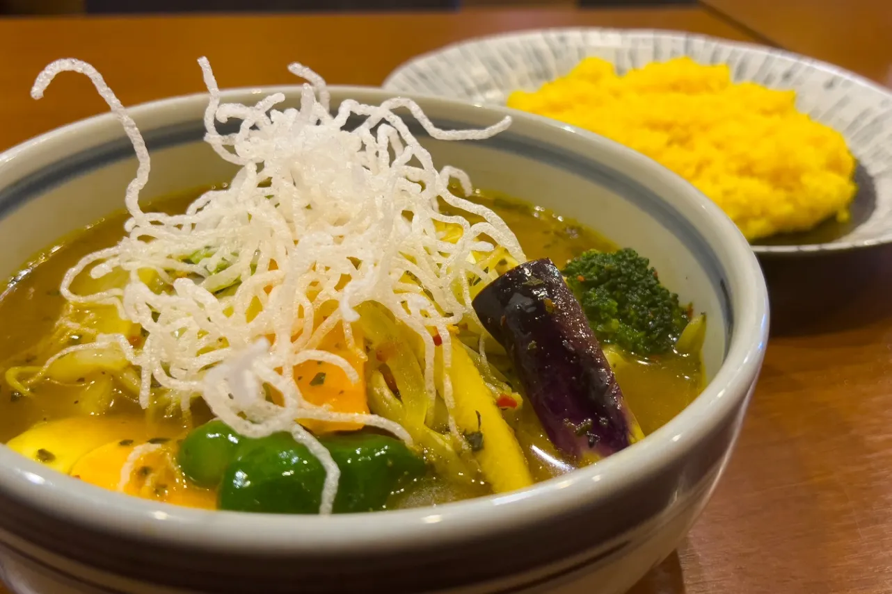 ▲「スープカレー(ハンバーグ)」