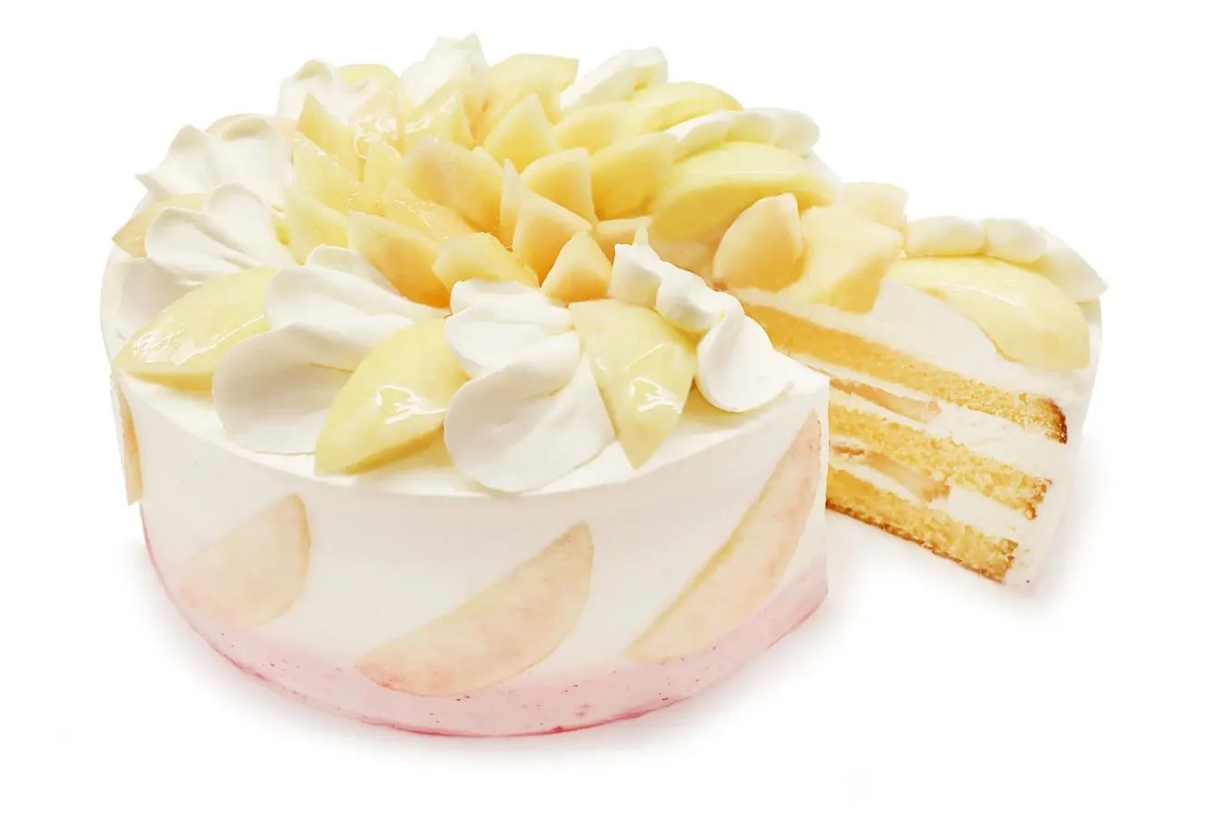 ▲「桃のショートケーキ」