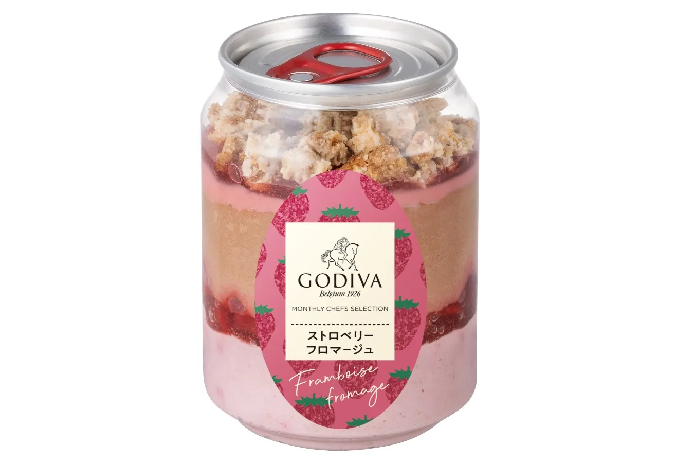 ▲「スプーンで食べるケーキ缶 ストロベリー フロマージュ」
